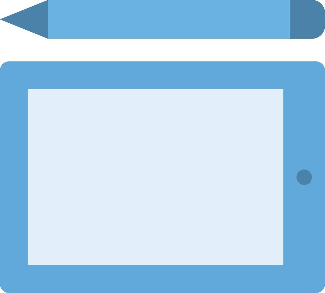 Graphic Tablet icon image. Suitable for mobile apps, web apps and print media. vector