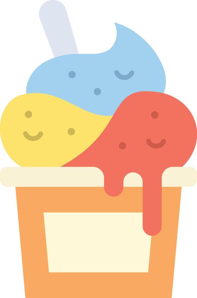 Ice Cream icon image. Suitable for mobile apps, web apps and print media. vector