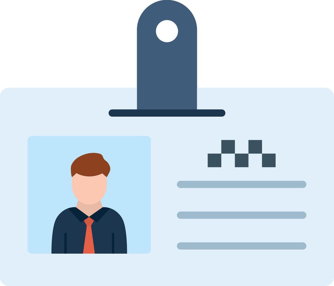 Identification Card icon image. Suitable for mobile apps, web apps and print media. vector