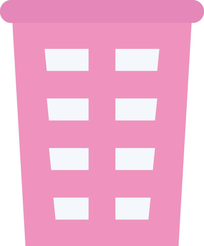 Laundry Basket icon image. Suitable for mobile apps, web apps and print media. vector