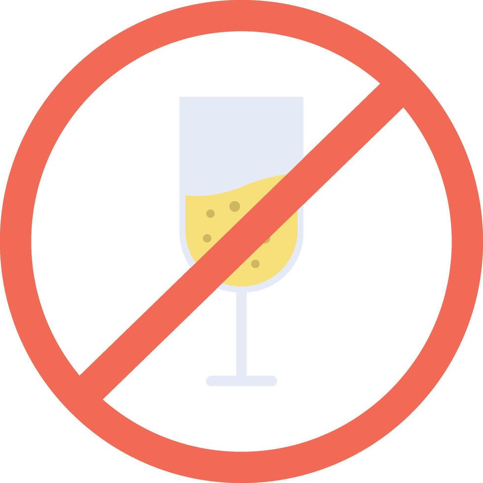 No Drink icon image. Suitable for mobile apps, web apps and print media. vector