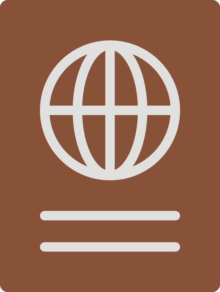 Passport icon image. Suitable for mobile apps, web apps and print media. vector