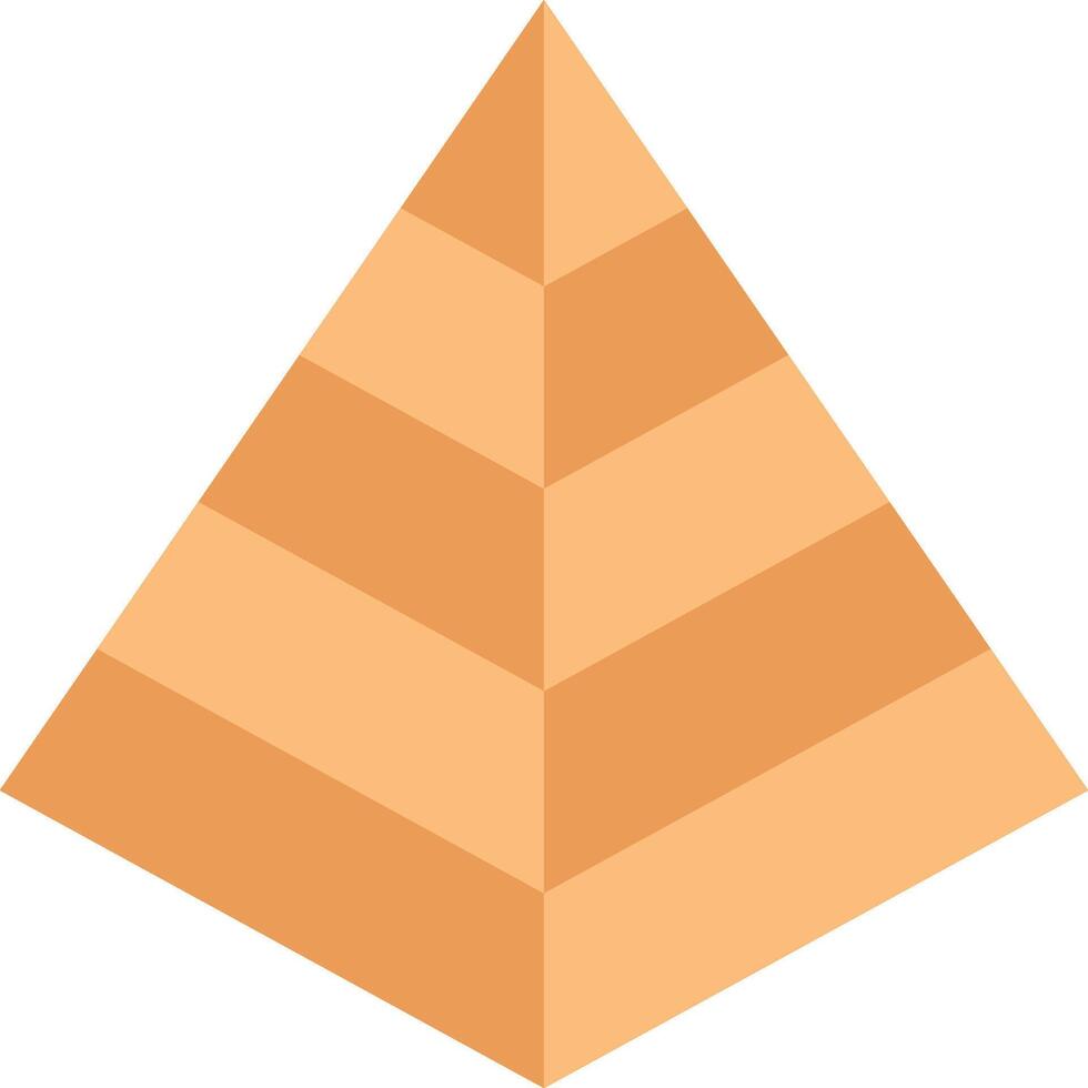 Pyramid icon image. Suitable for mobile apps, web apps and print media. vector