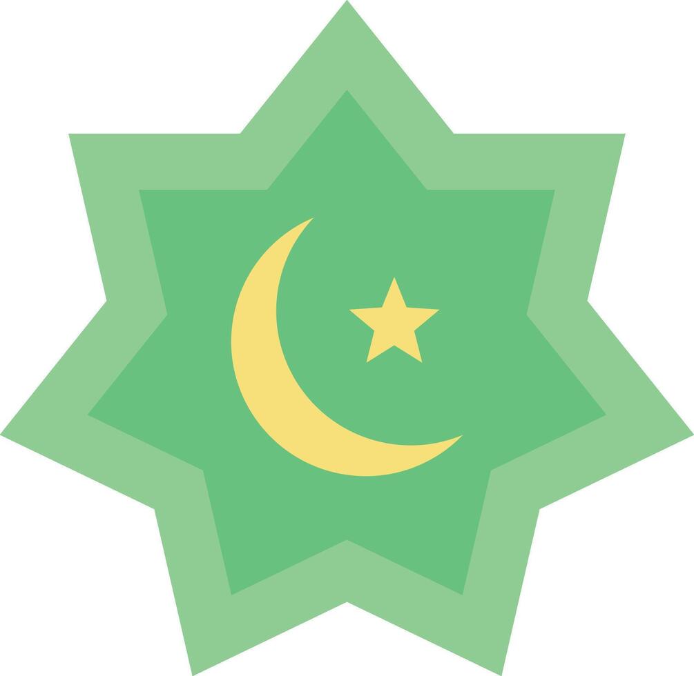 Rub El Hizb icon image. Suitable for mobile apps, web apps and print media. vector