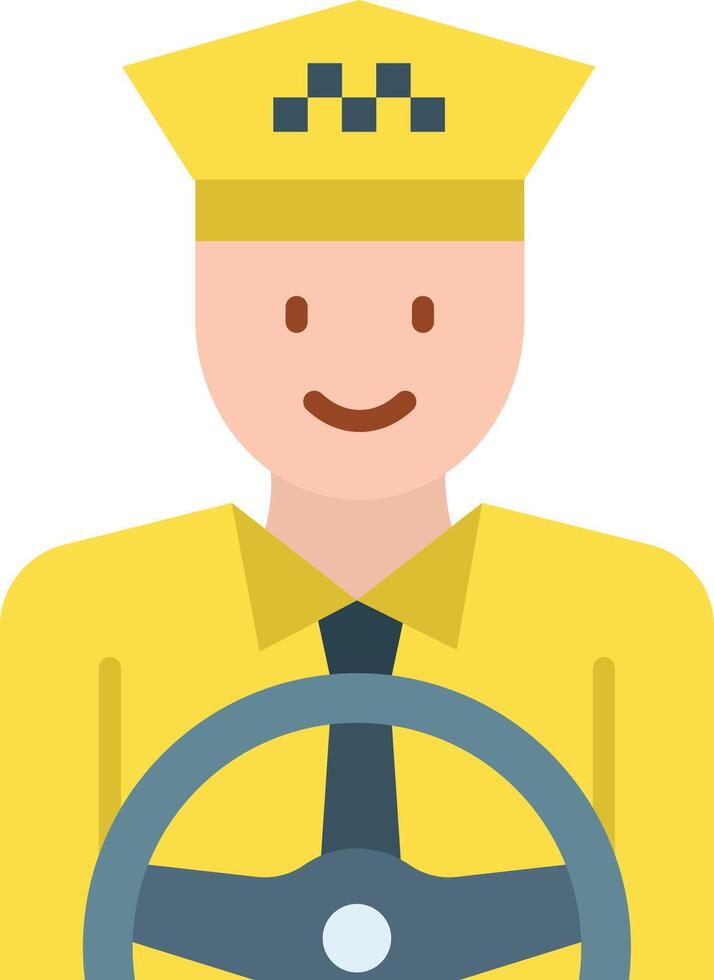 Taxi Driver icon image. Suitable for mobile apps, web apps and print media. vector