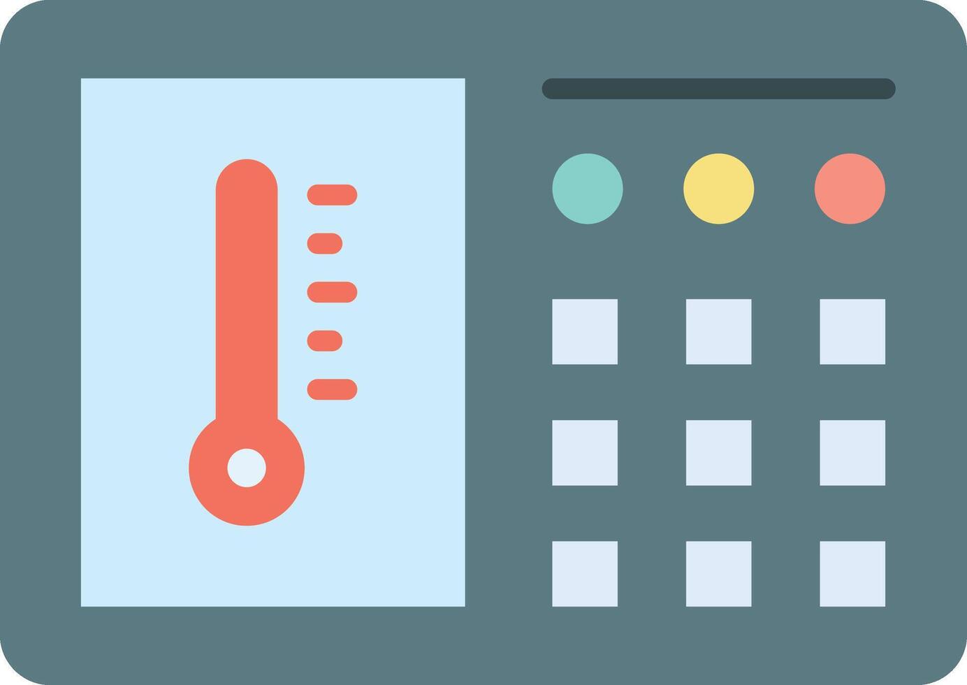 Thermostat icon image. Suitable for mobile apps, web apps and print media. vector