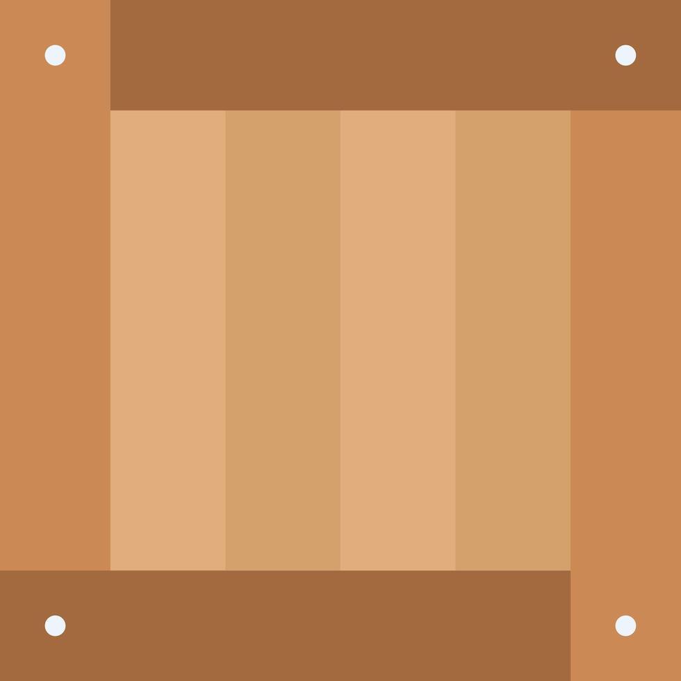 Wooden Box icon image. Suitable for mobile apps, web apps and print media. vector