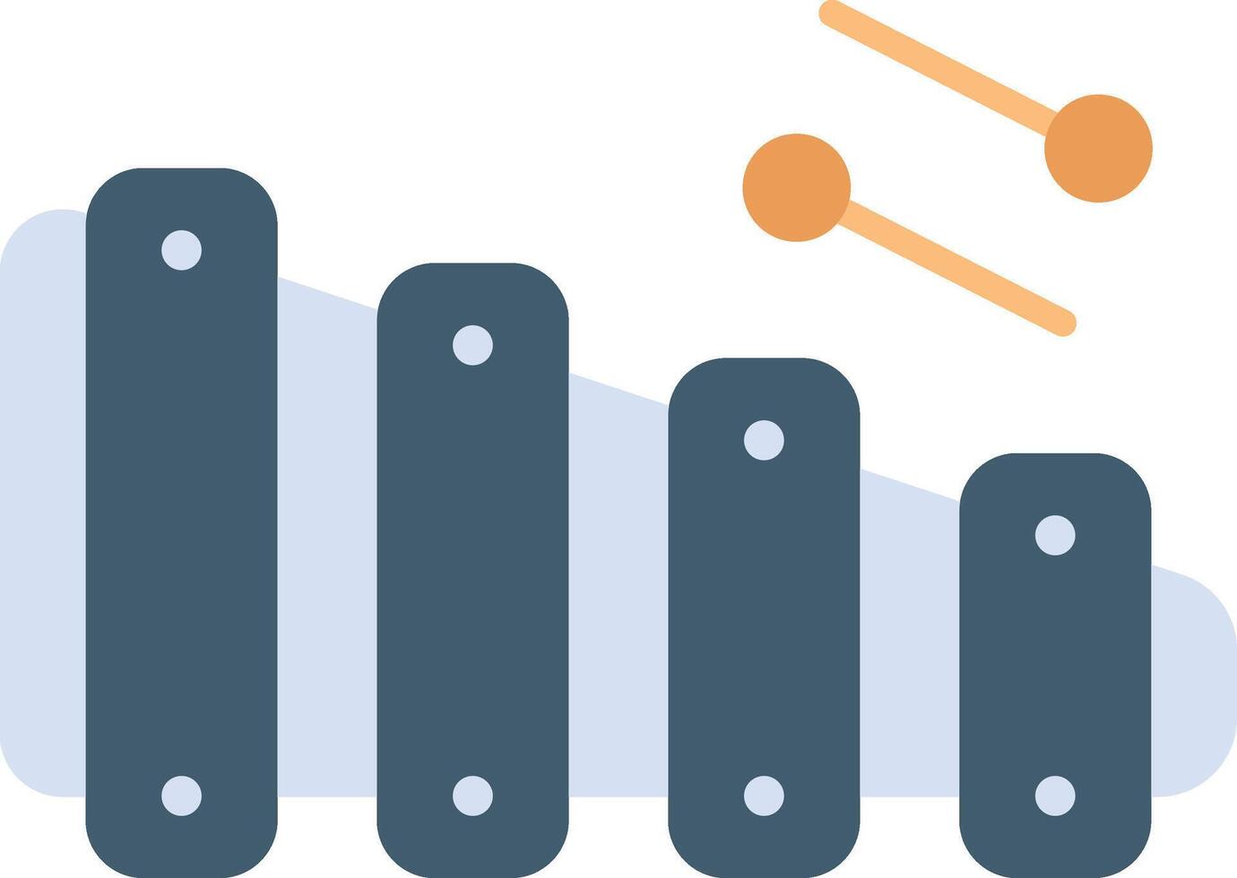 Xylophone icon image. Suitable for mobile apps, web apps and print media. vector