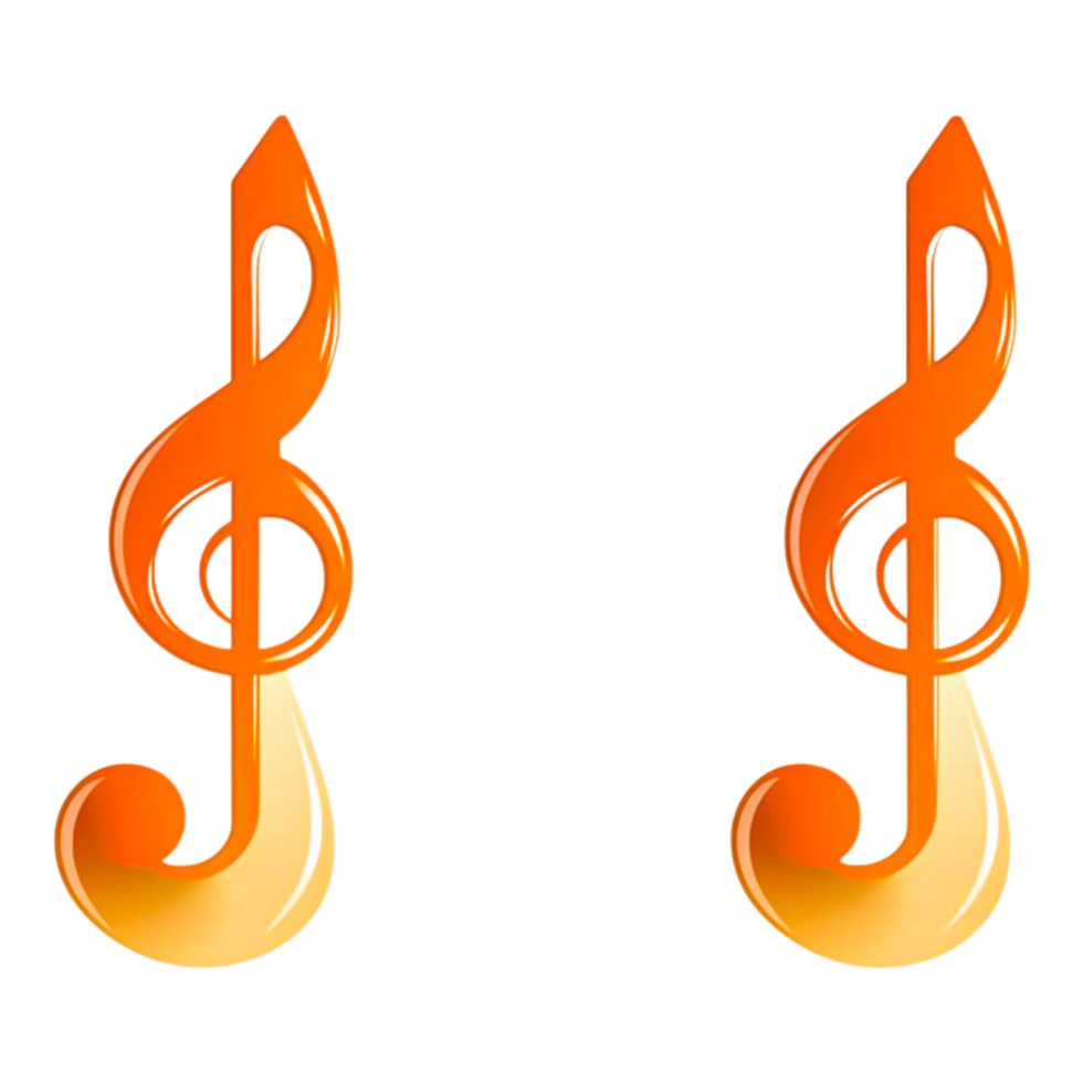 Elegant Musical Notes Symbolizing Harmony and Artistic Expression png