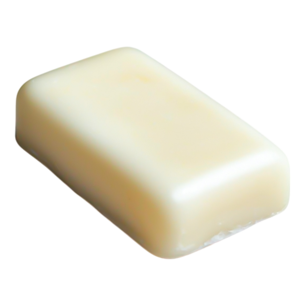 Simple White Soap Bar with Smooth Texture png
