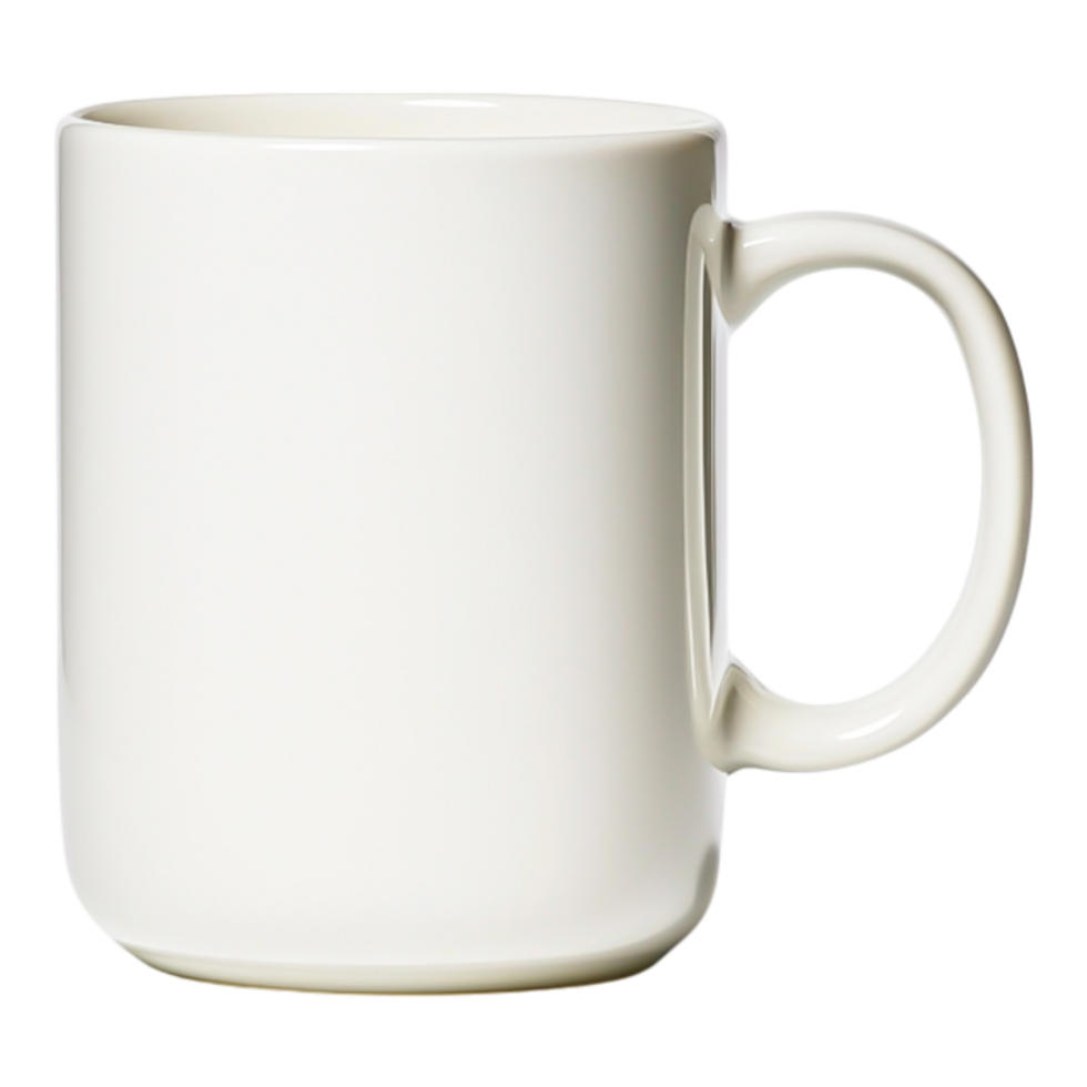 Blank White Coffee Mug for Custom Design and Print Projects png
