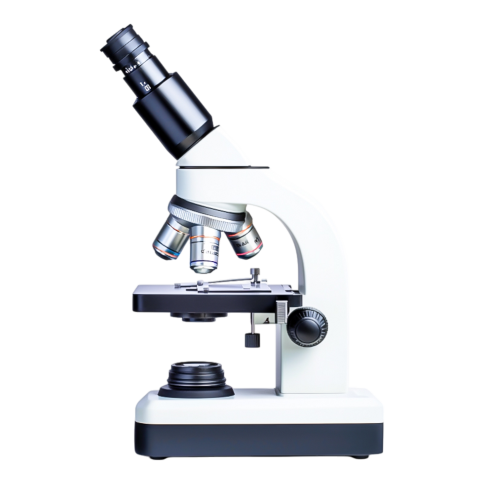 Laboratory Microscope with Adjustable Magnification for Research png