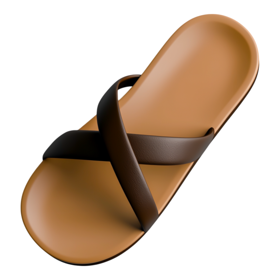Stylish Brown Flip Flop Sandal for Summer Wear png