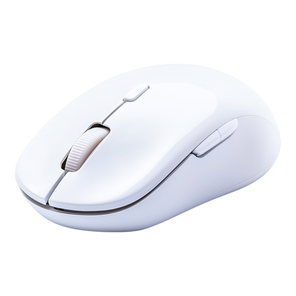 Sleek Modern Wireless Mouse with Ergonomic Design for Comfort png