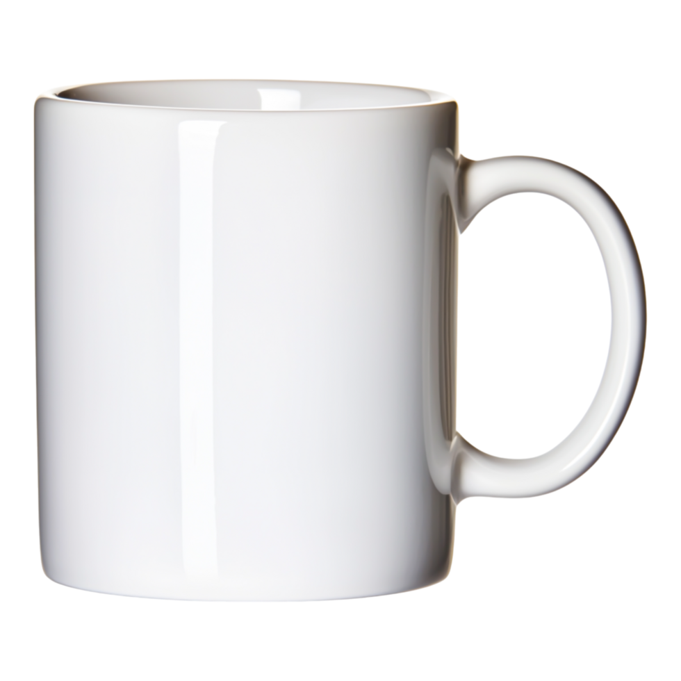 Blank White Coffee Mug for Customization and Creative Designs png