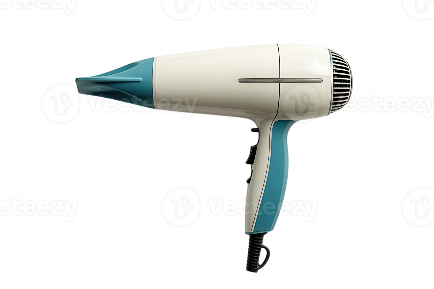 Stylish hair dryer with a modern design in a clean aesthetic png