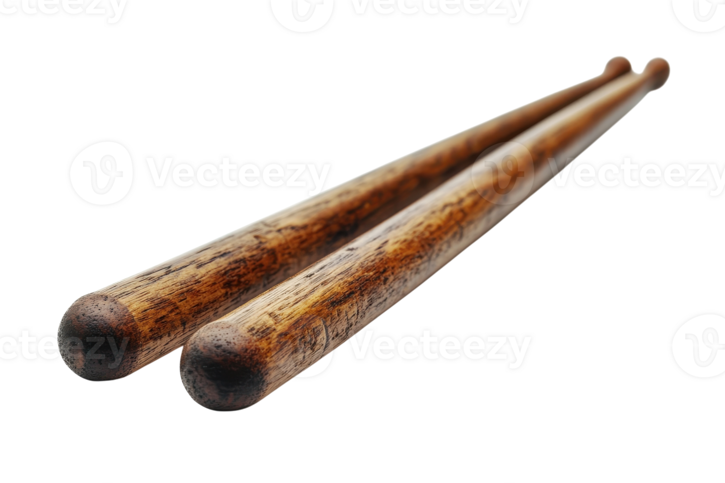 Wooden drumsticks used for playing music in a vibrant setting during a live performance png