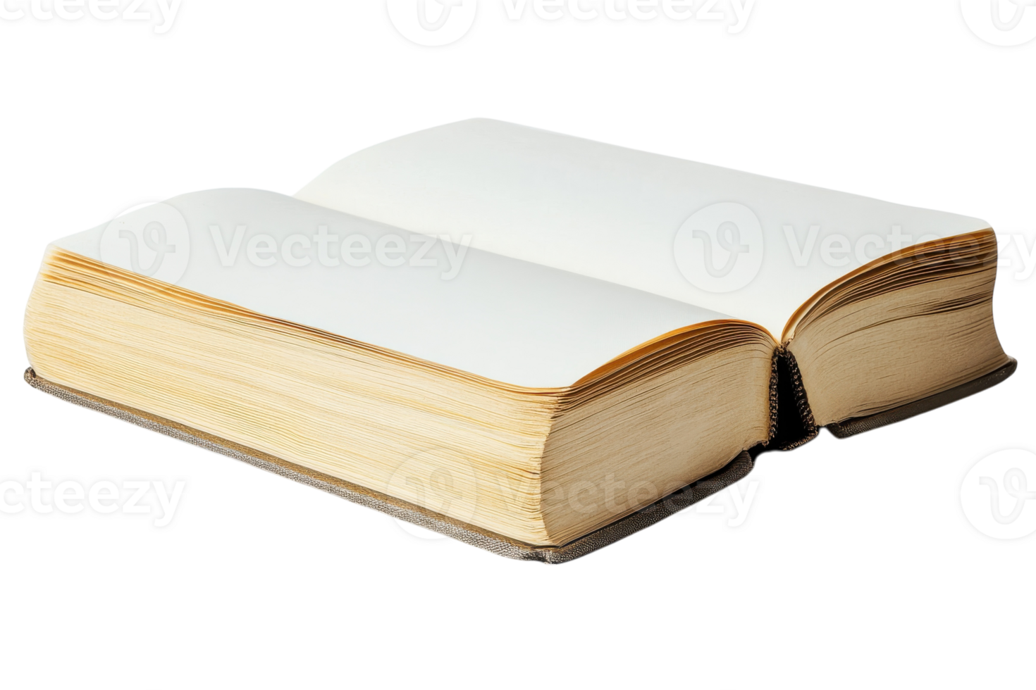 Blank book opened on a table inviting creativity and writing ideas for stories or notes png