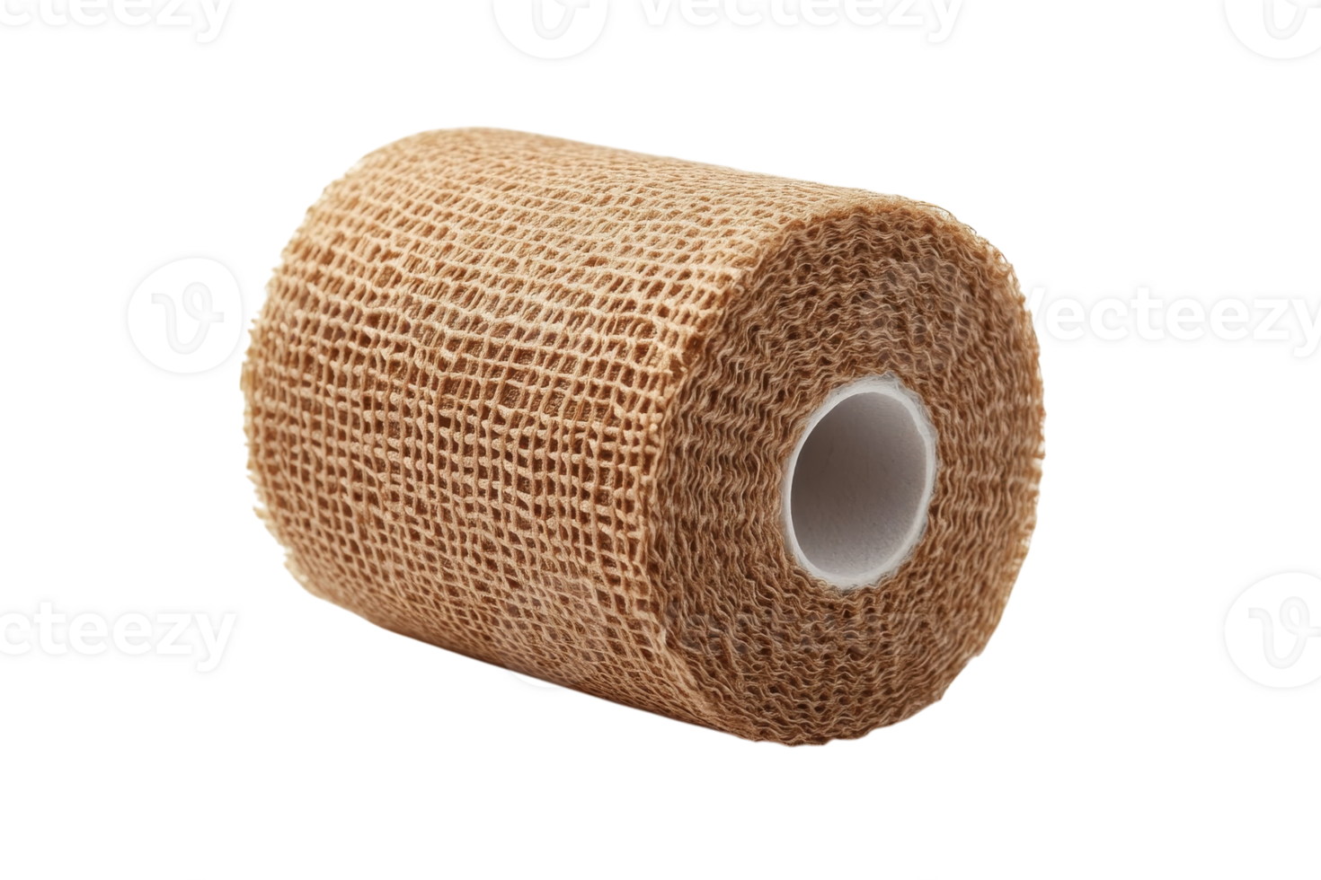 Roll of natural burlap ribbon for crafting and decoration projects png