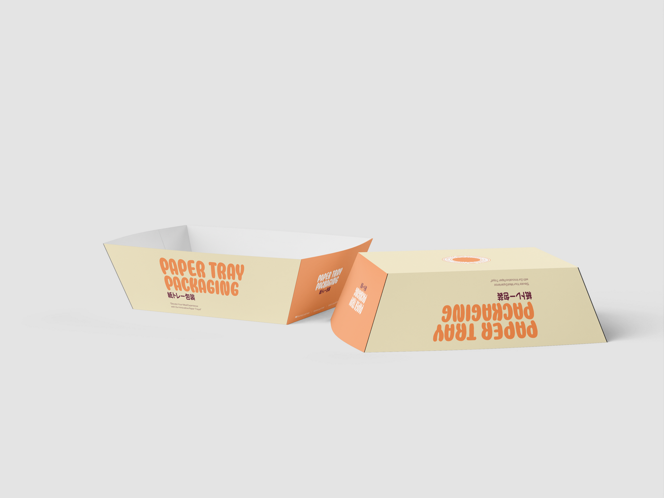 Paper Tray Packaging Mockup psd