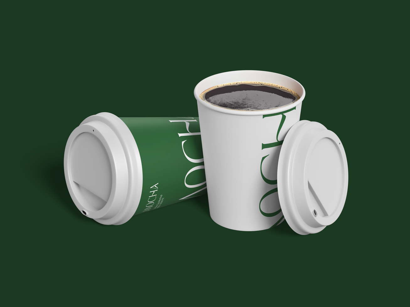 Paper Coffee Cup 3D Mockup psd
