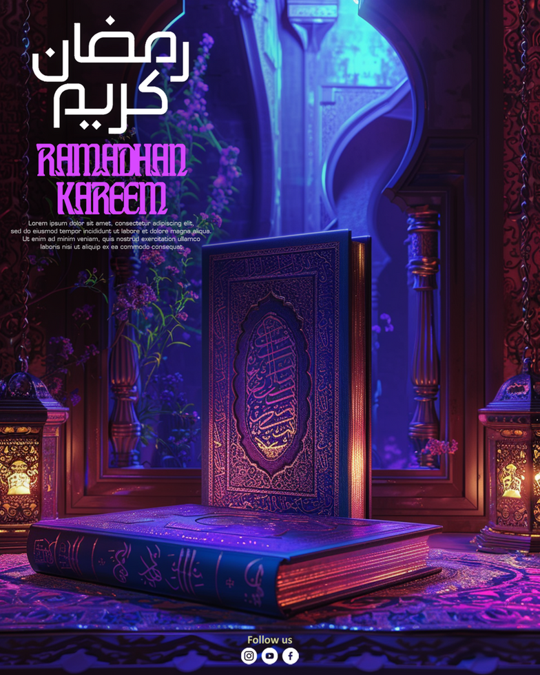Ramadan Kareem Banner Social Media Post Template Design psd