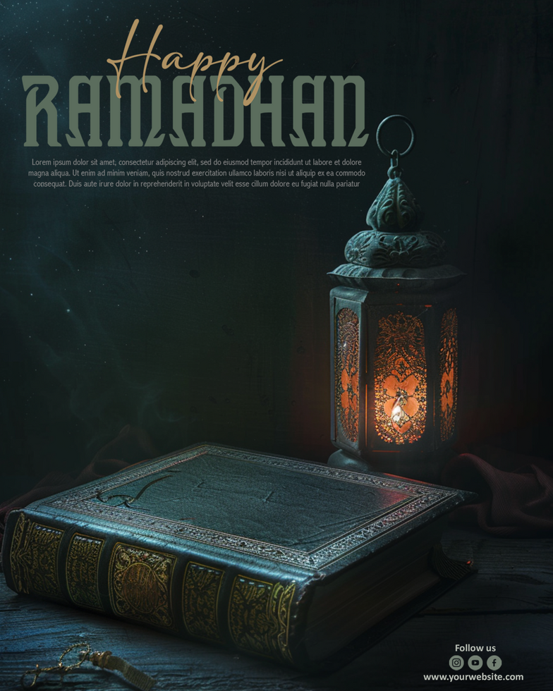 Ramadan kareem social media post template design background psd