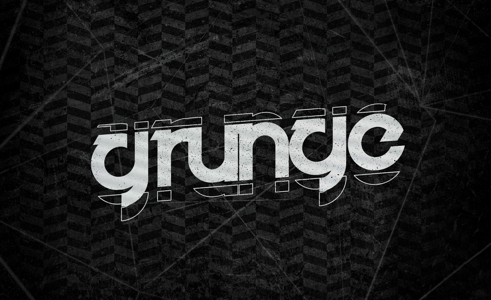 Grunge Text Effect Template psd
