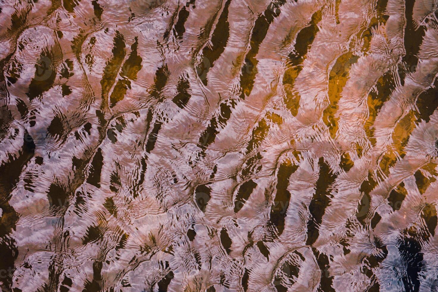 refelction an ripples on the water in the pool, color background photo