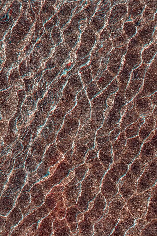 refelction an ripples on the water in the pool, color background photo