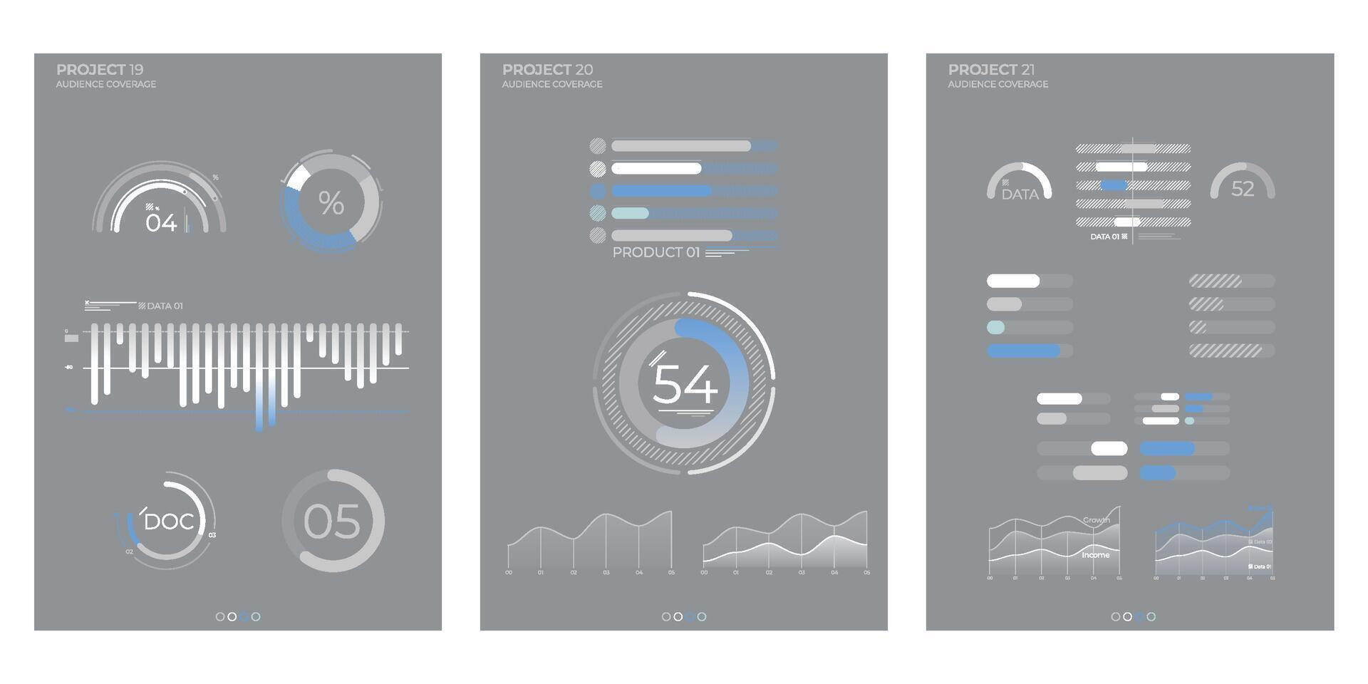 Business charts. Abstract elements business illustration. vector