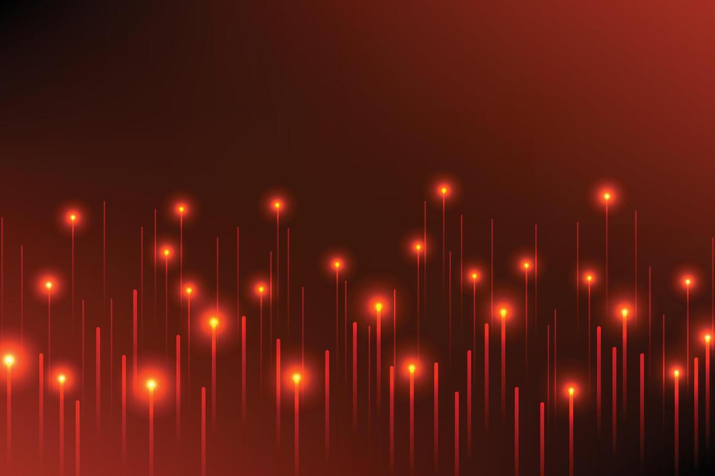 Abstract technology background with glowing lights and wave patterns vector