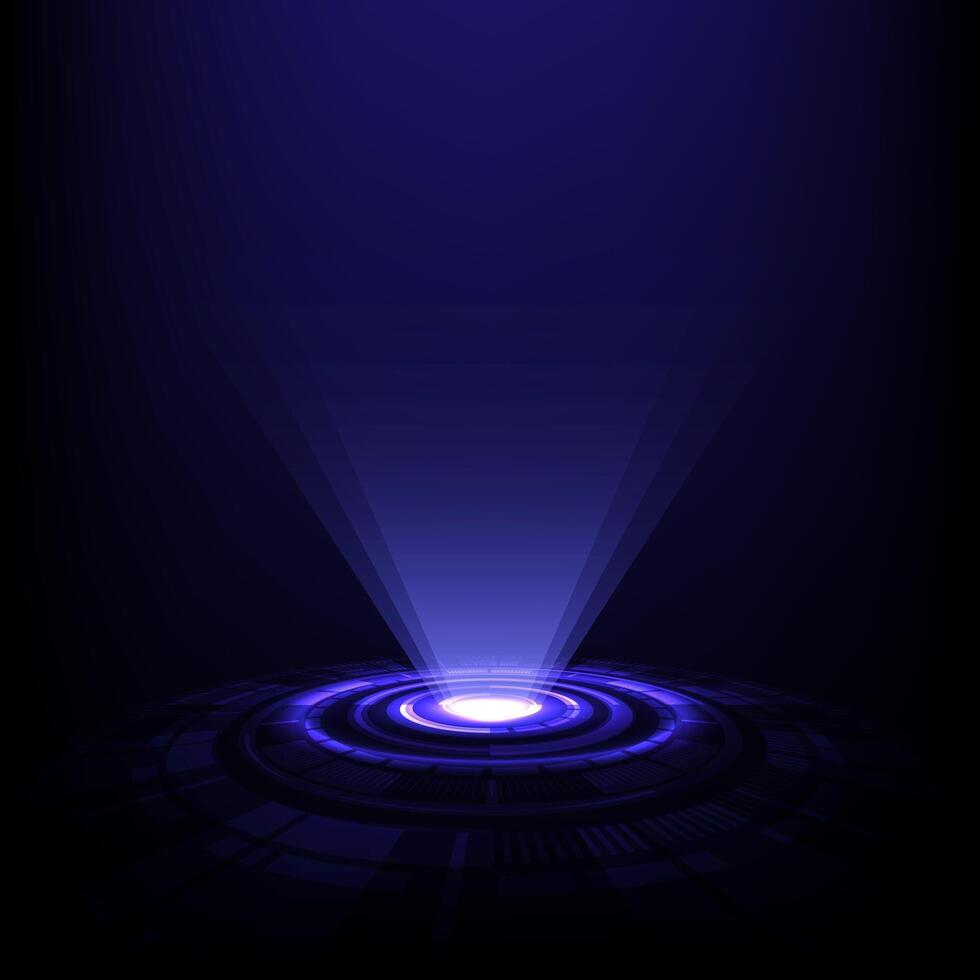 Glowing abstract blue background with dynamic light rays and textures, creating a sense of motion and space vector