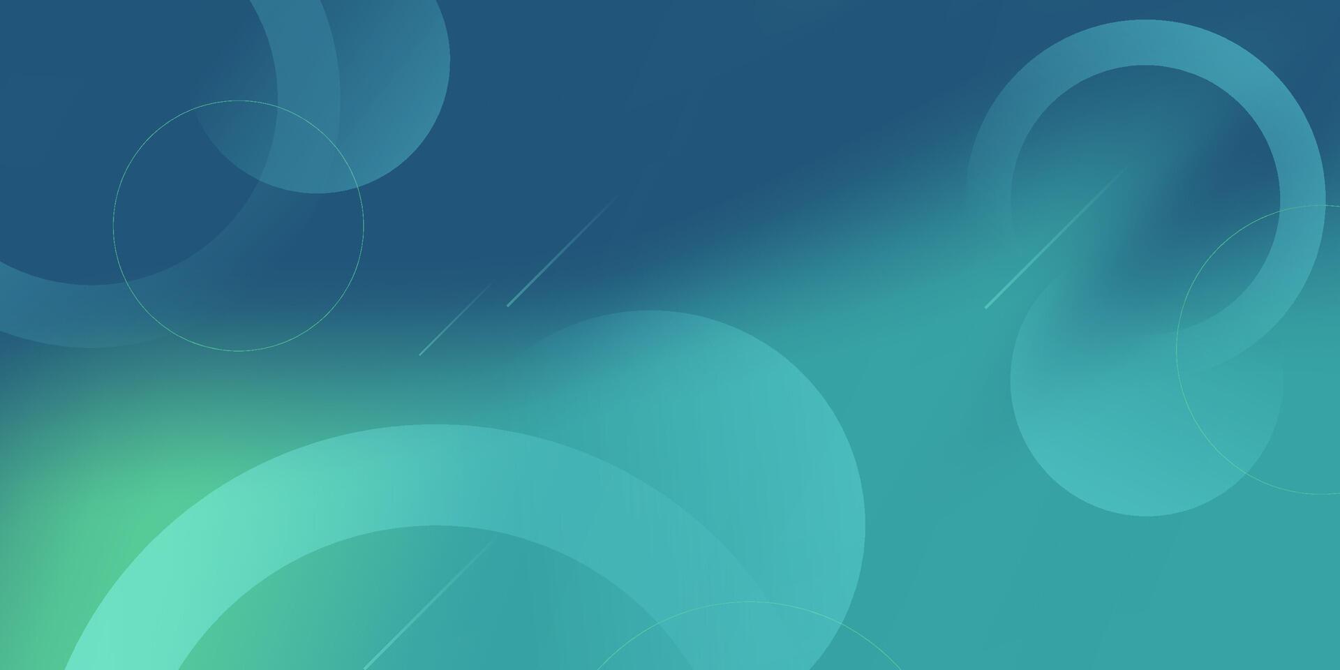 Abstract blue and green gradient shape holographic blurry color with circle pattern on mesh texture background. vector