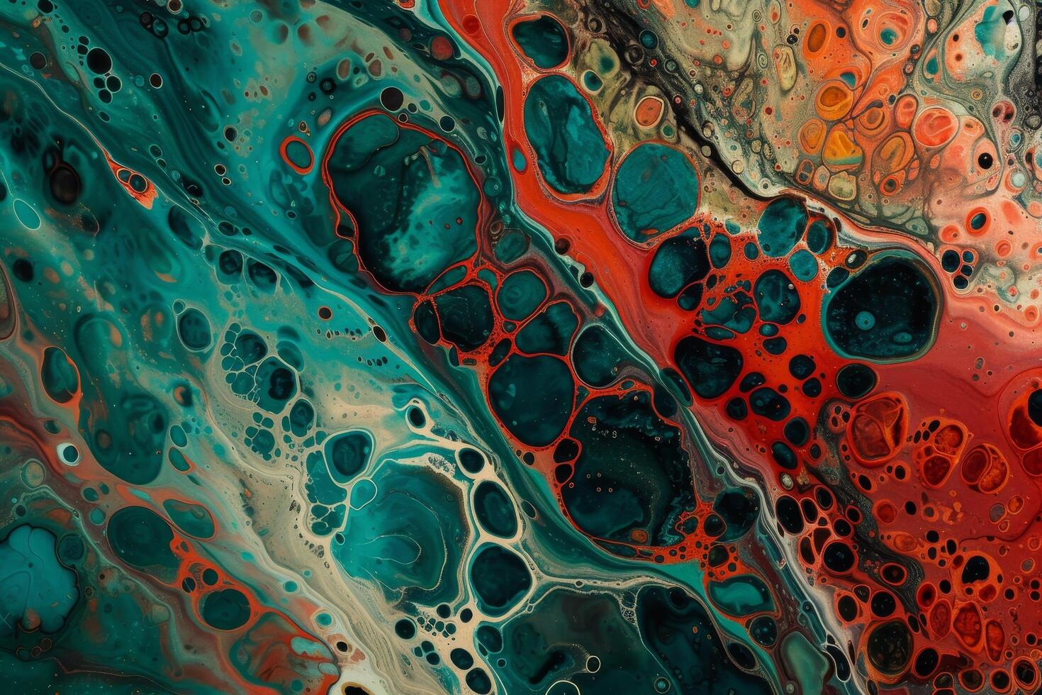 Abstract Colorful Paint Marbling Effect photo