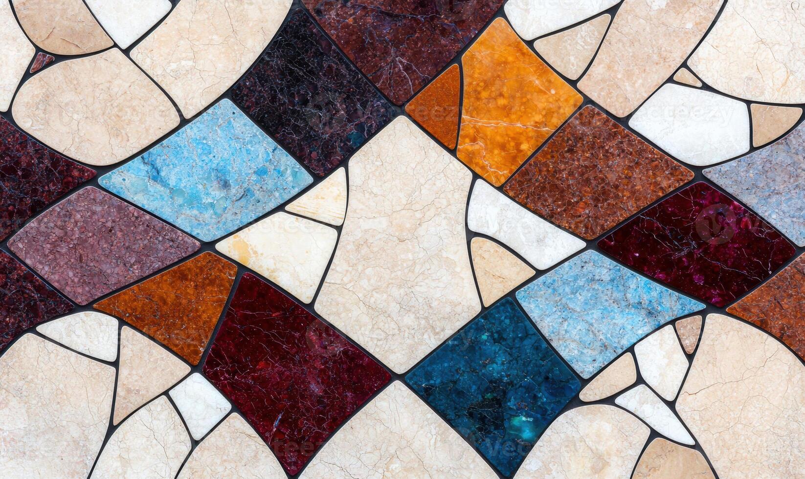 Colorful abstract mosaic tile pattern photo