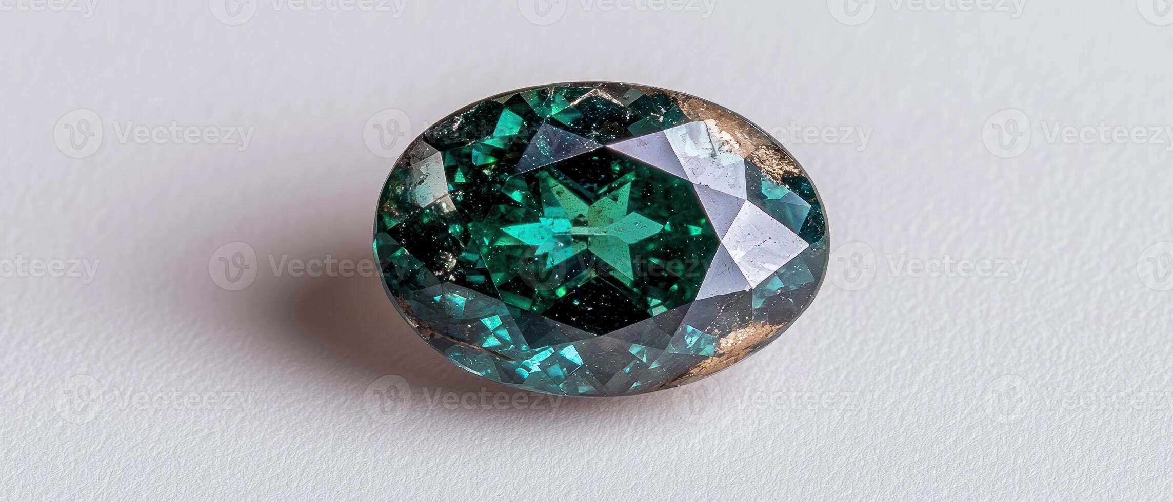 Vibrant green gemstone with intricate patterns photo