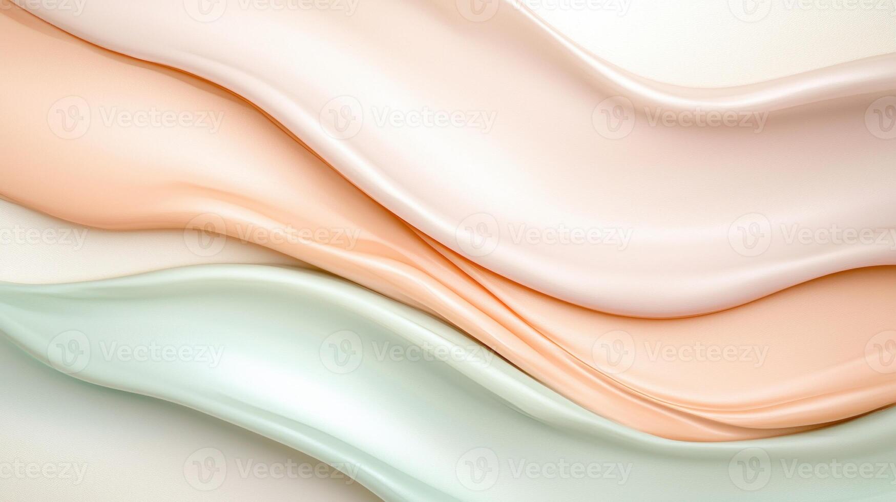 Soft pastel abstract background with flowing fabric photo