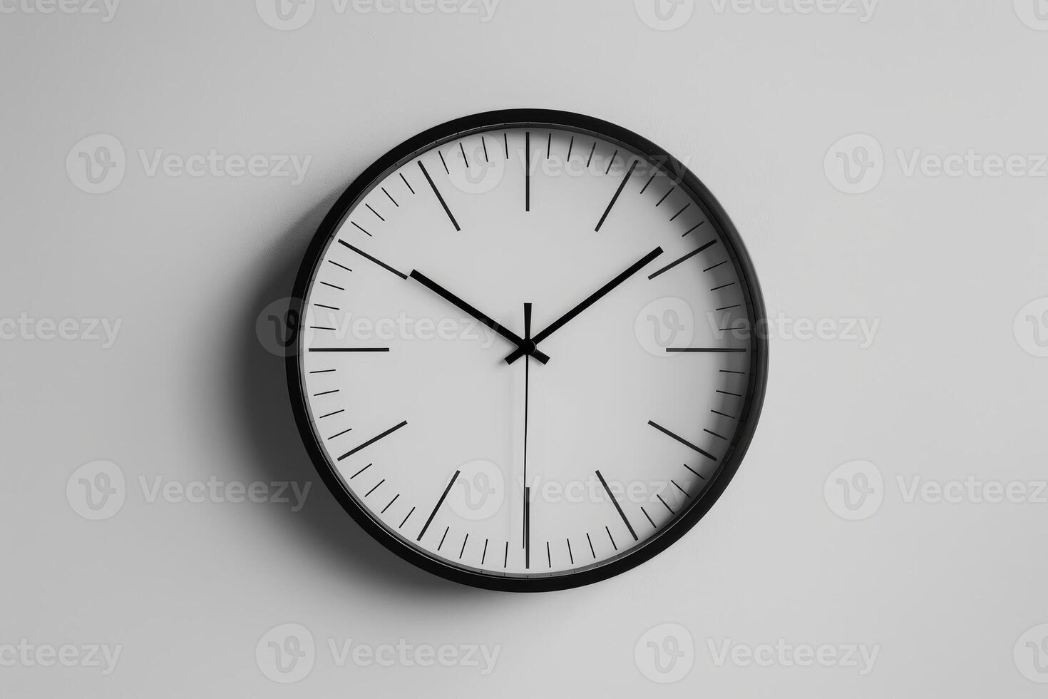 modern minimalist wall clock photo