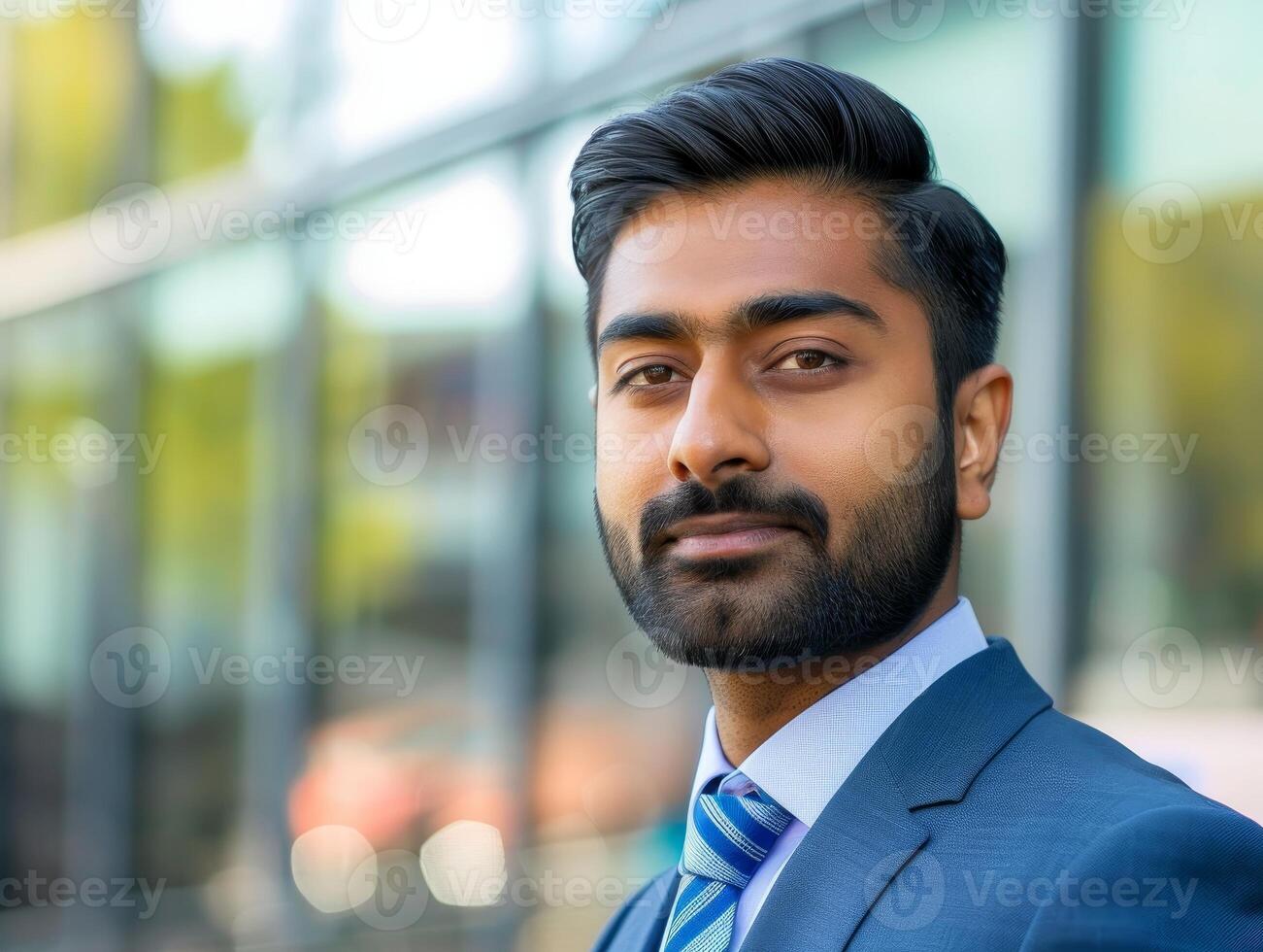 professional businessman in suit looking confident photo