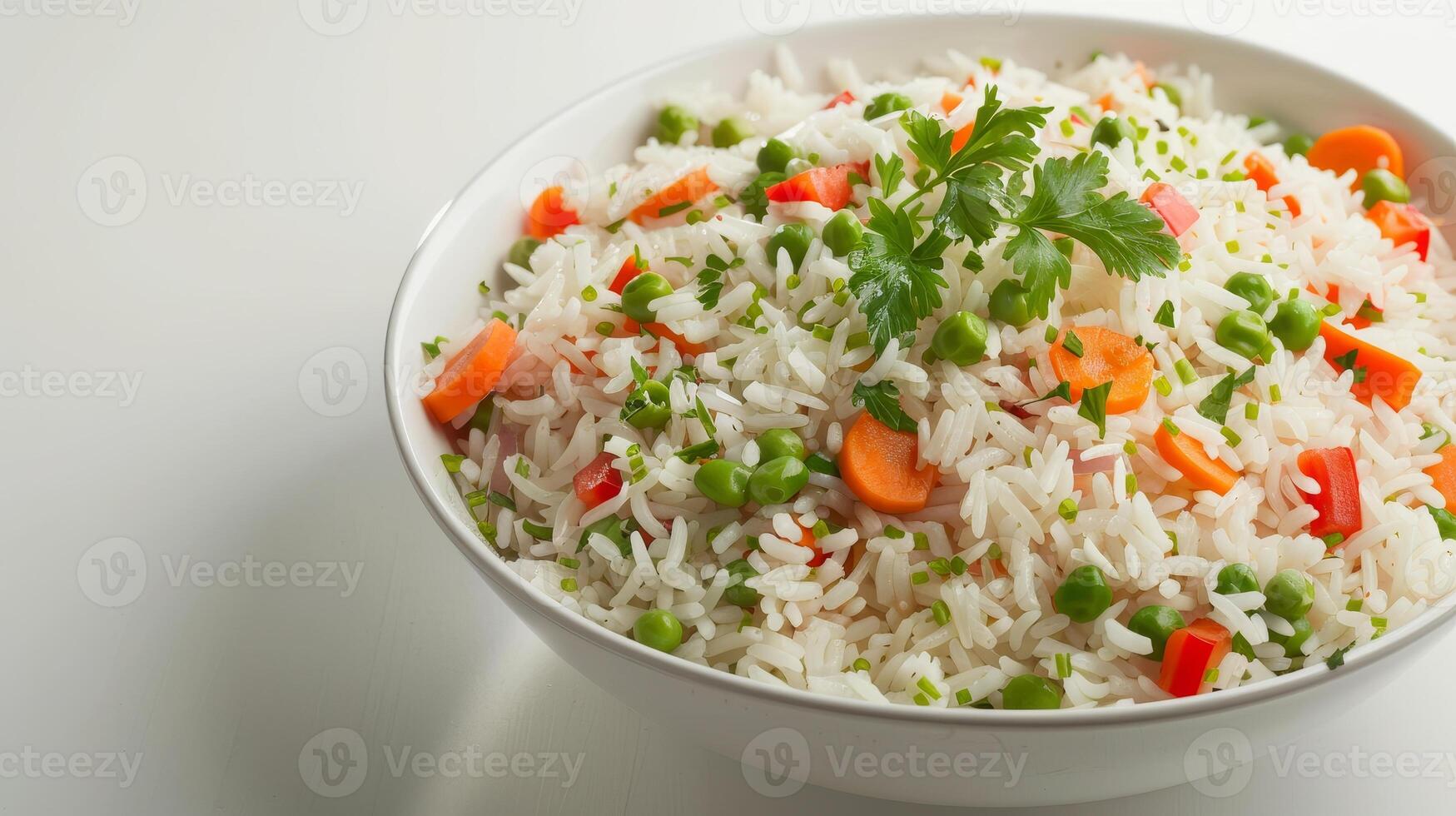 Delicious vegetable rice dish photo