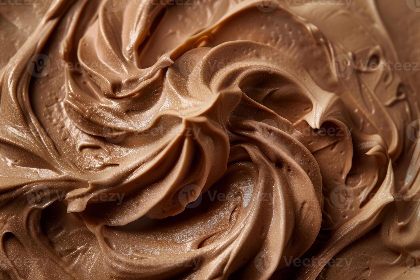 Smooth and creamy chocolate swirl texture photo