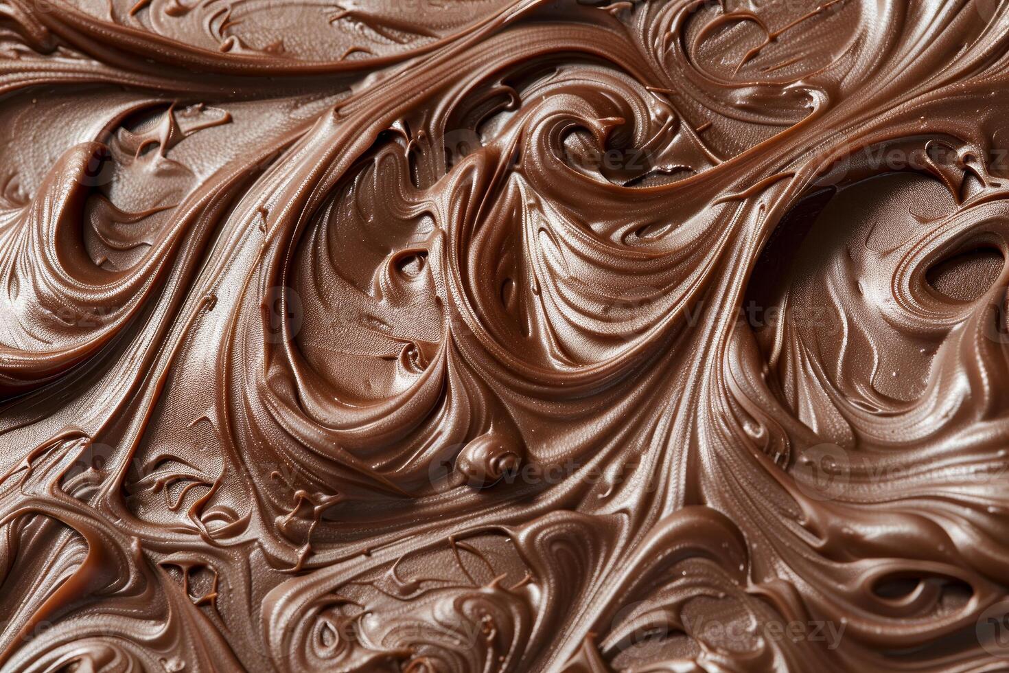 Smooth and creamy chocolate swirls photo