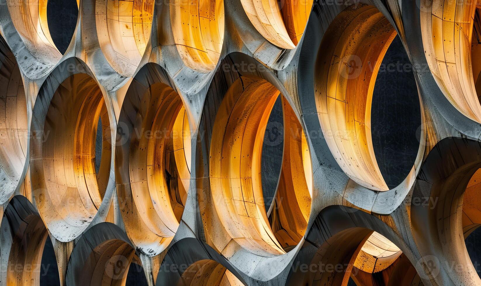 abstract wooden sculpture pattern photo