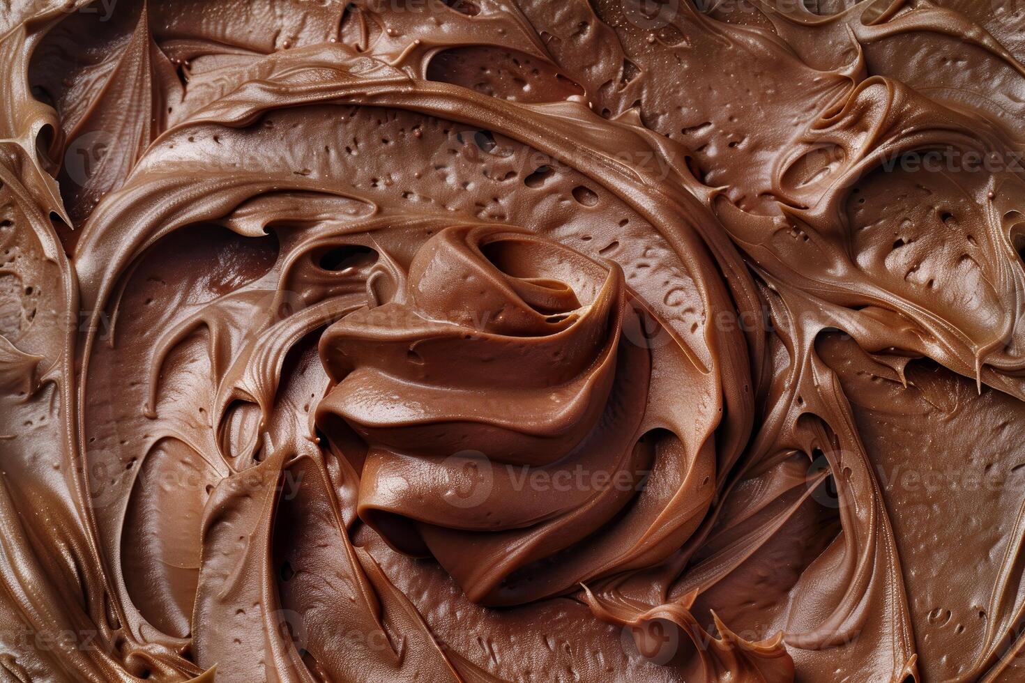 Smooth and creamy chocolate swirl texture photo