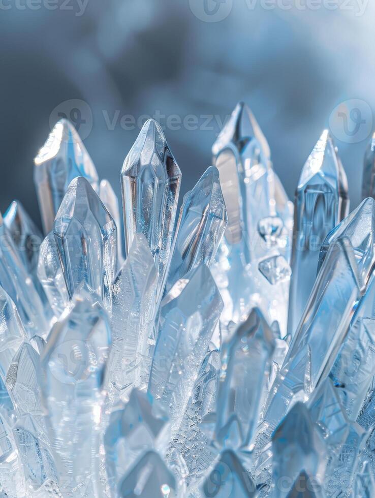 Sparkling crystal formations photo