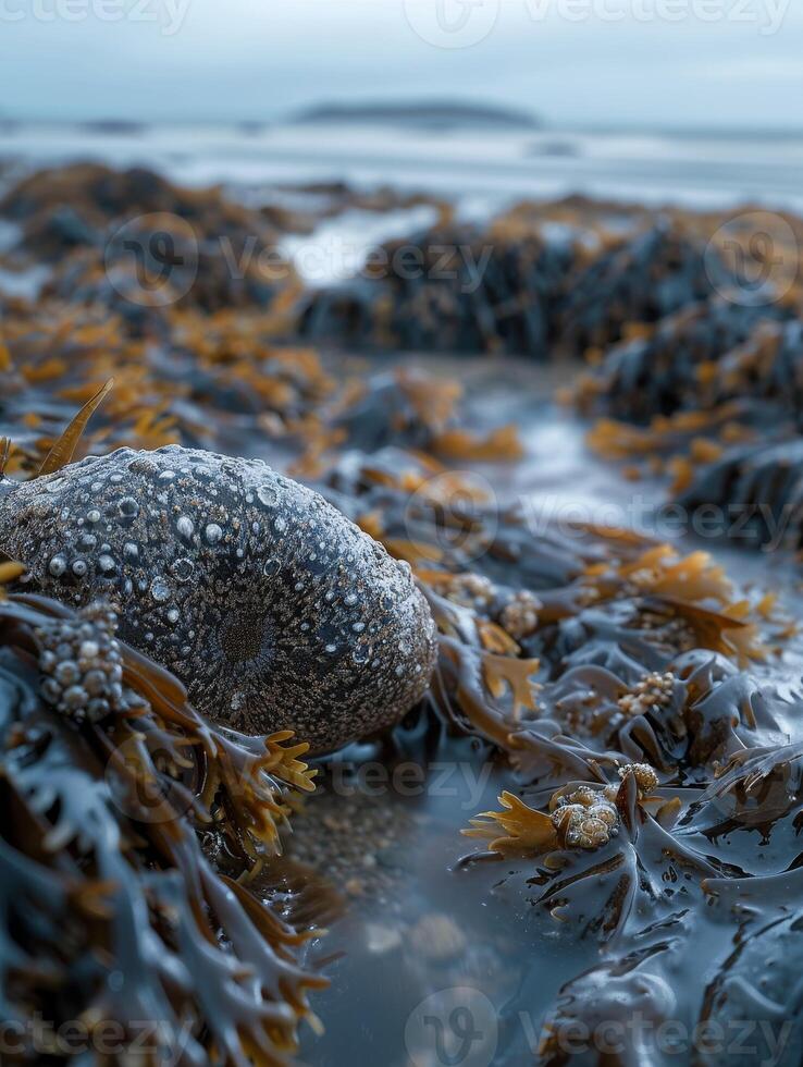 Frozen Tide Pool Landscape photo