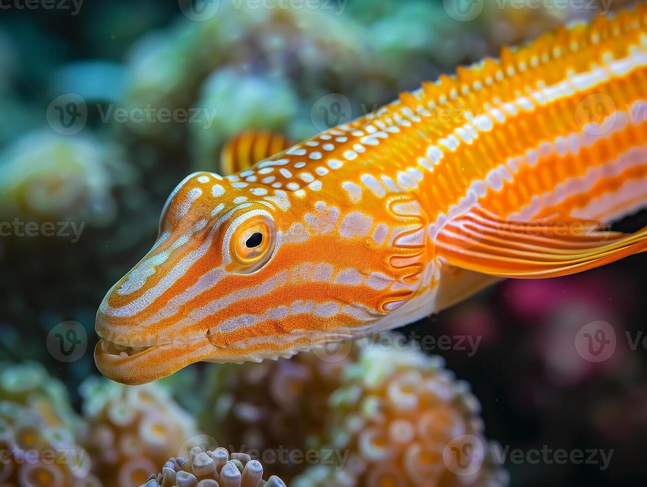 Vibrant Tropical Fish Close Up photo