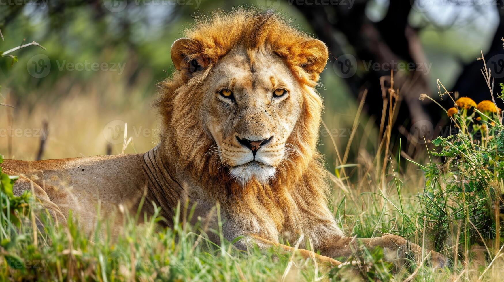 Majestic Lion in the Wild photo