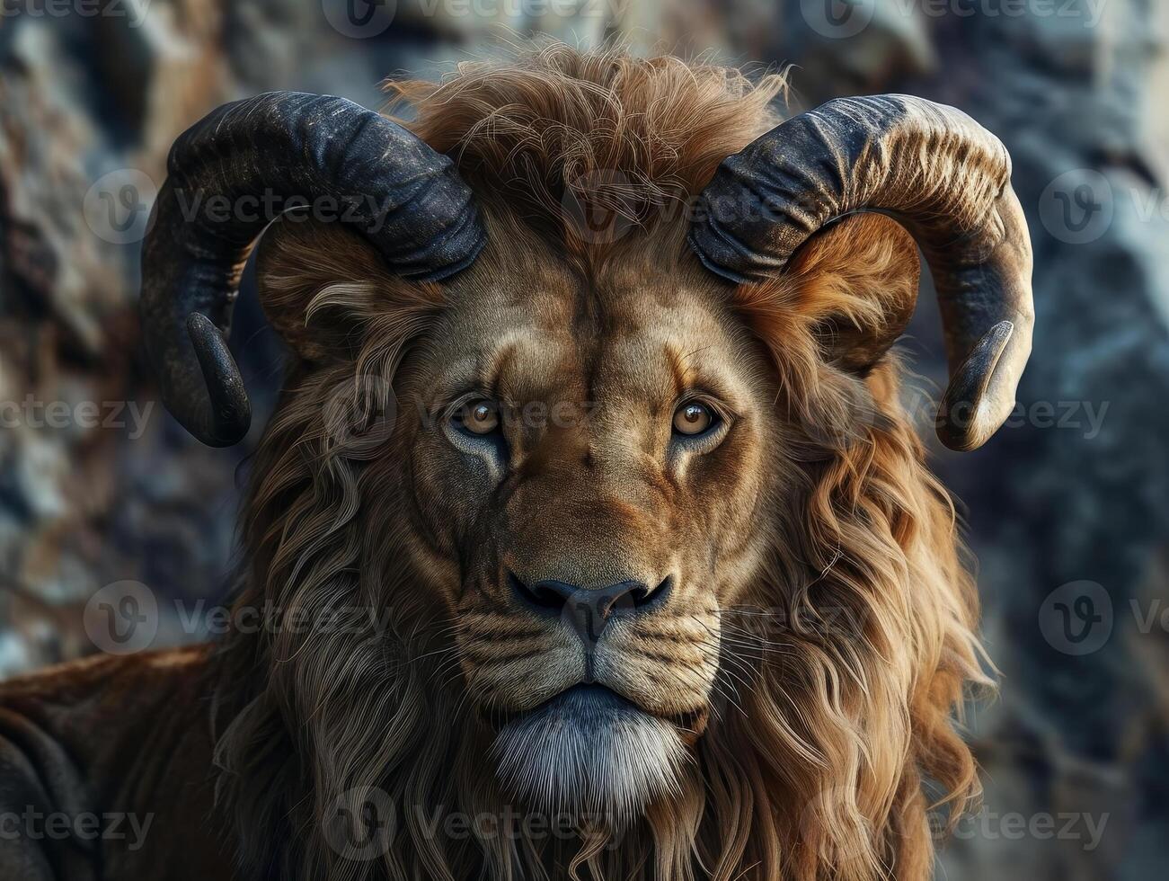 Majestic Lion Portrait photo